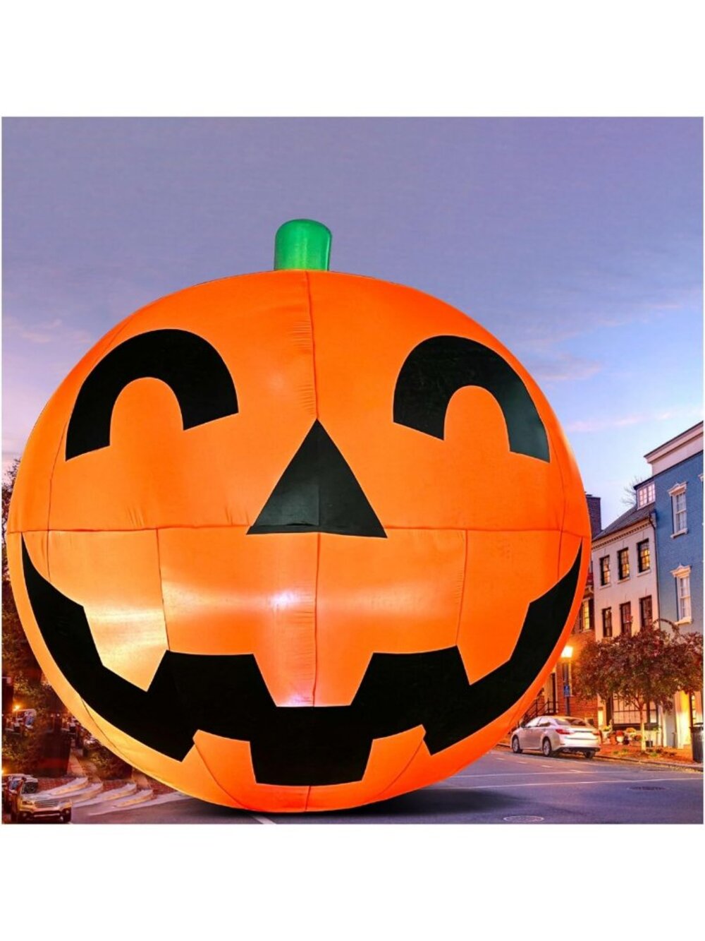 Extra Large 11.2Ft Halloween Inflatable Pumpkin with LED Lights for Yard Decor